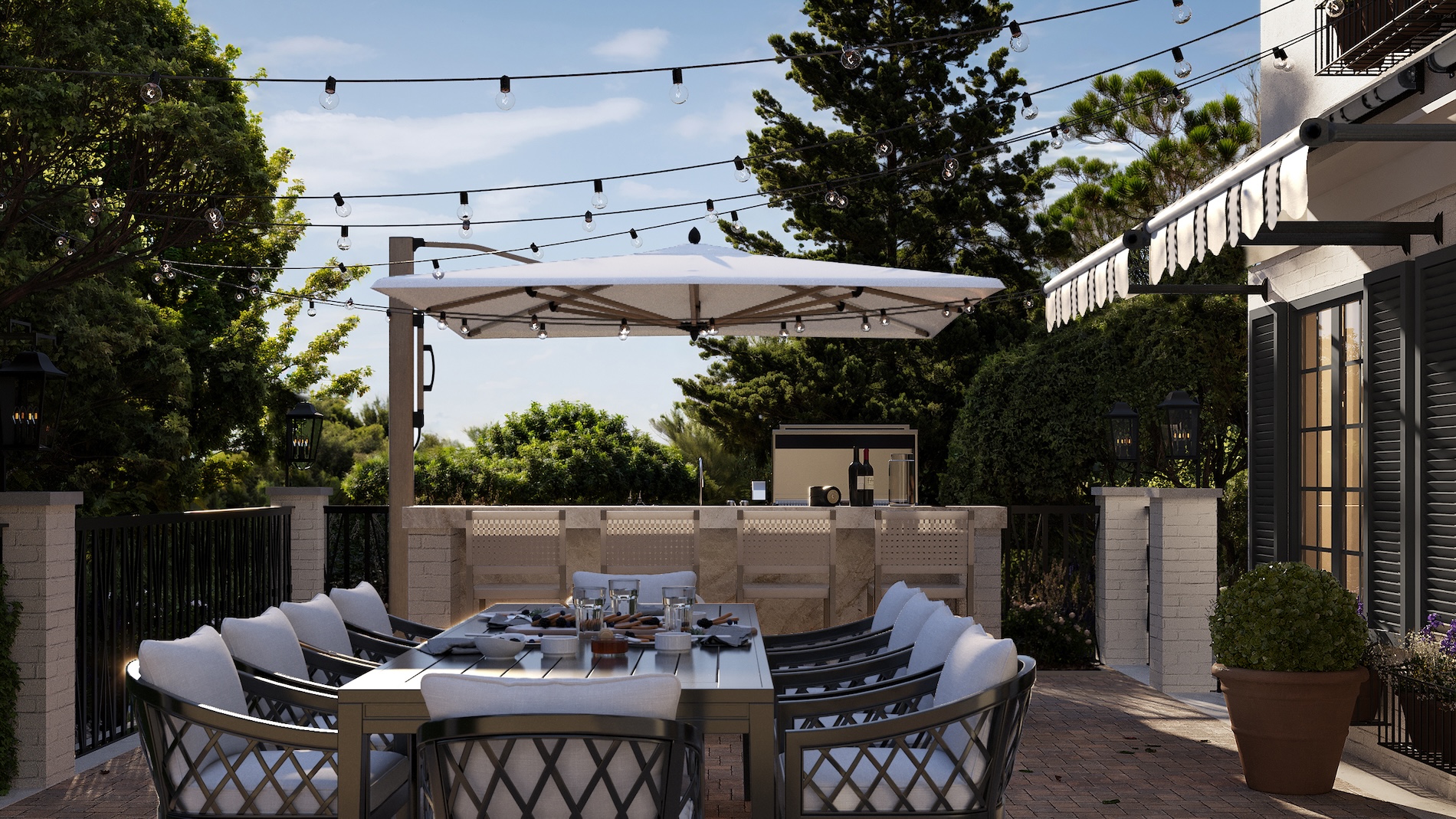 Backyard Design Rendering Tarzana Ca