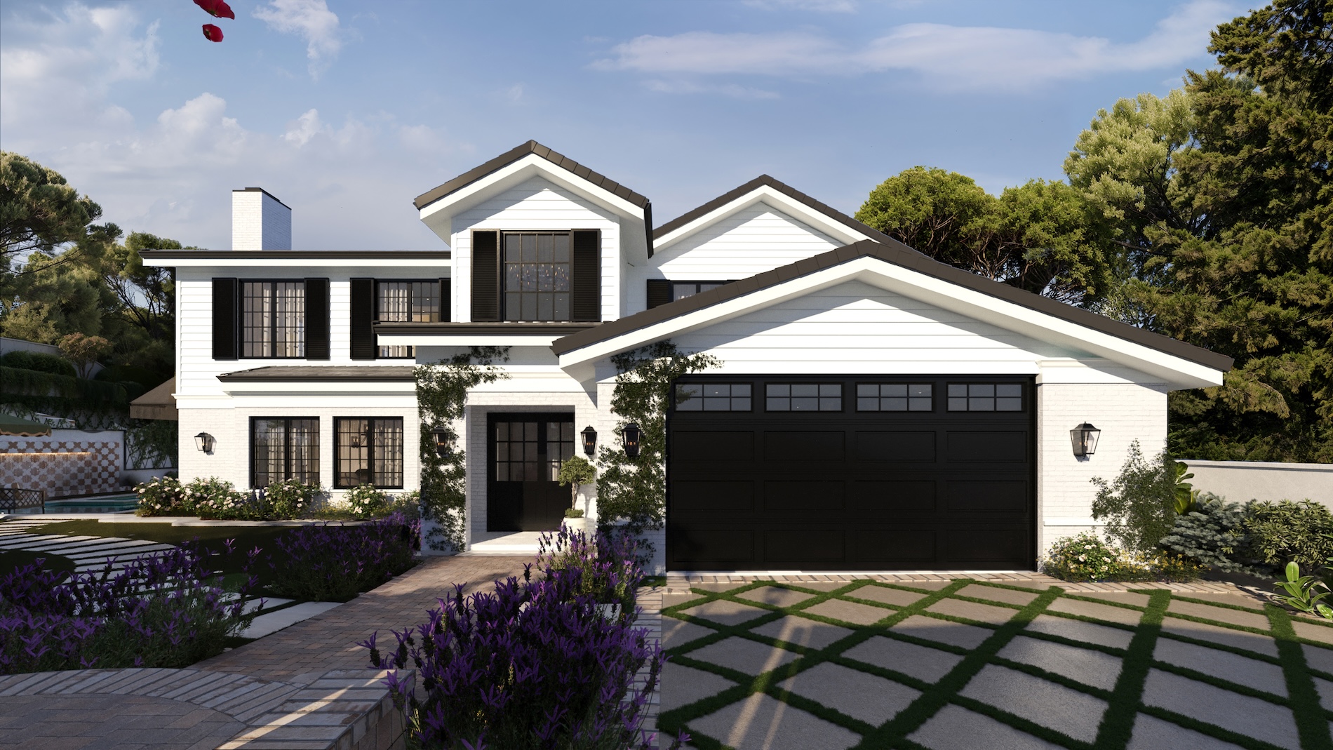 Frontyard Design Rendering Studio Bral