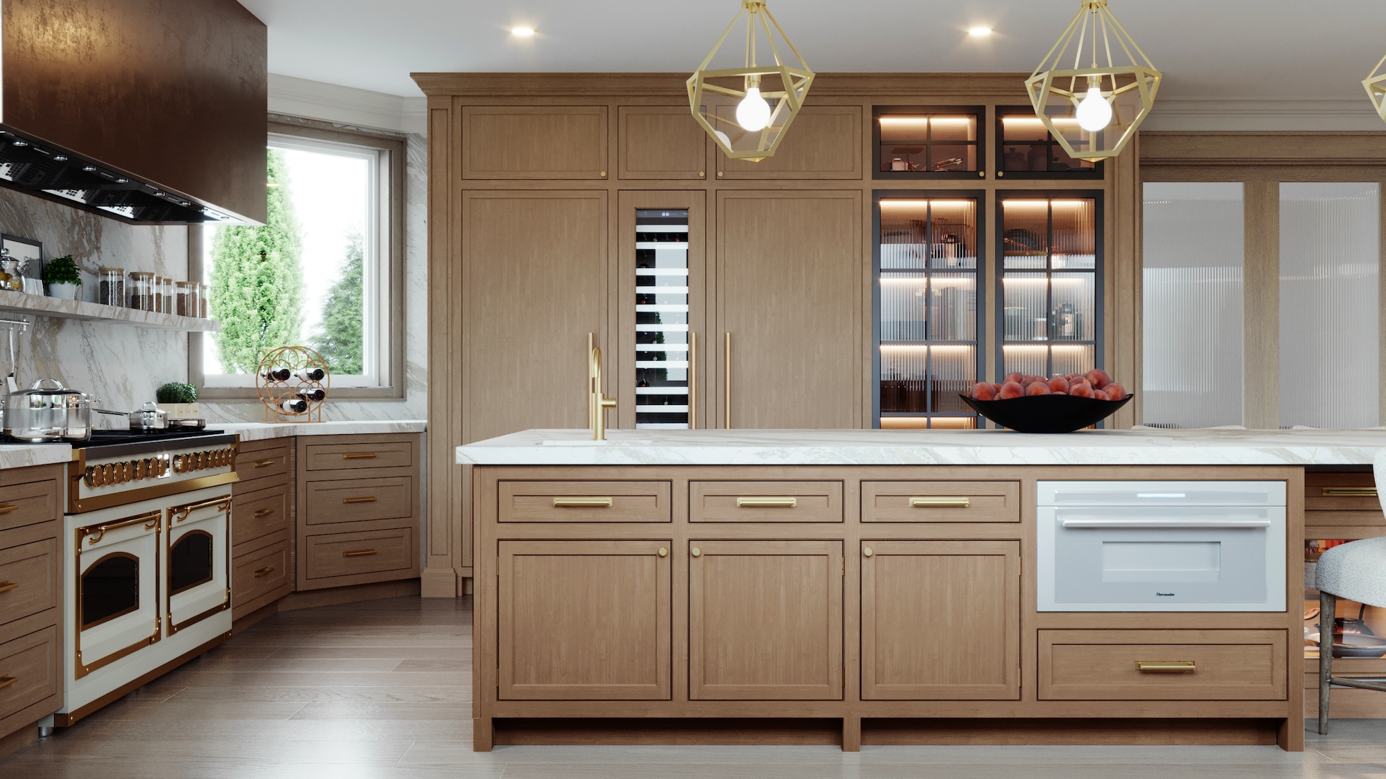 Kitchen Design Dual Oven Calabasas Ca