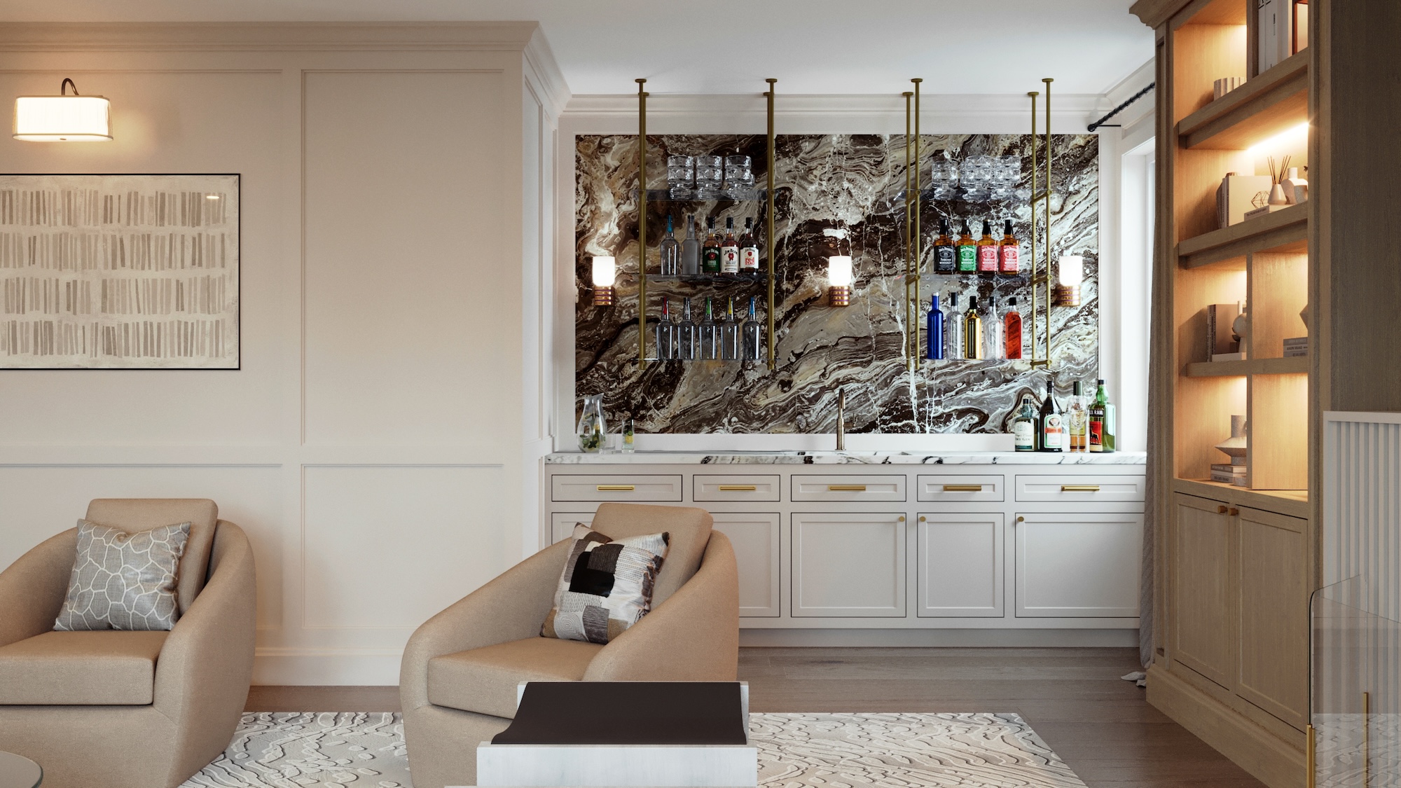 Studio Bral Family Room Interior Design