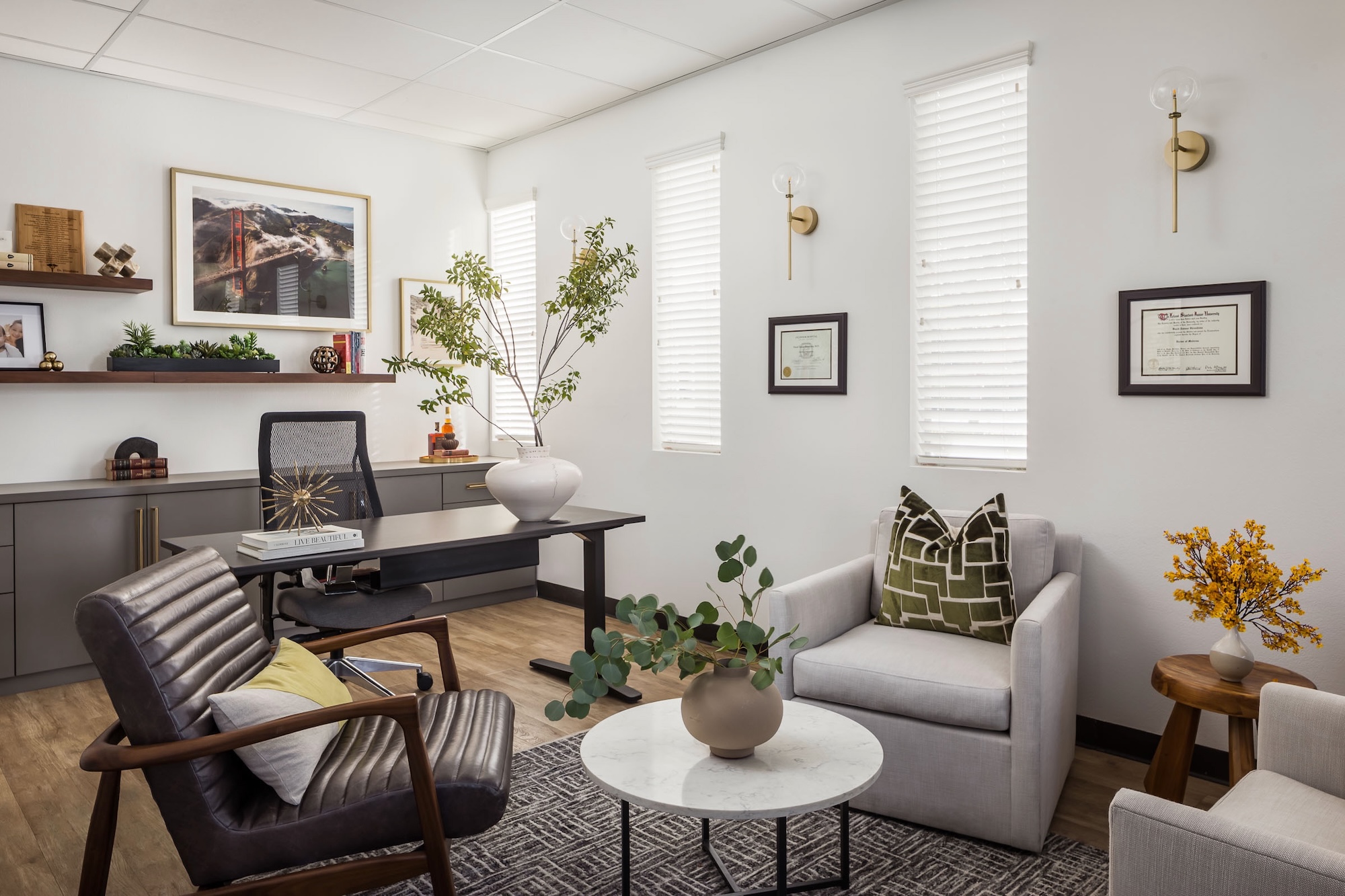 Studio Bral Waiting Room Interior Design Menlo Park Ca